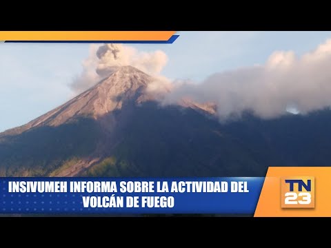 INSIVUMEH informa sobre la actividad del volcán de Fuego