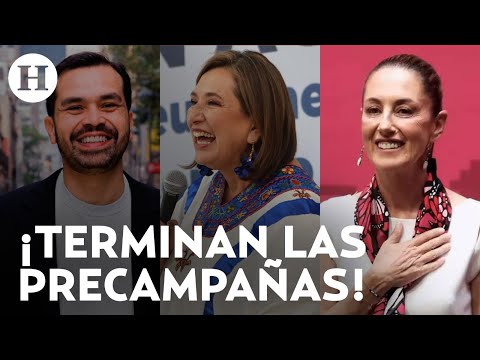 Inician cierres de precampañas rumbo a la elección presidencial: ¿Qué sigue para los precandidatos?