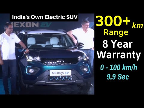 Tata Nexon EV Unveiled in India: 300+ Km Range, 8 Year Warranty