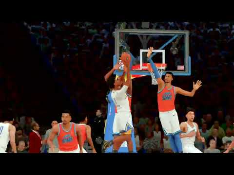 NBA 2K25 - 18 PTS - VICTOR WEMBAMYAMA - COURTSIDE NBA HIGHLIGHTS - RISING STARS GAME | My LEAGUE