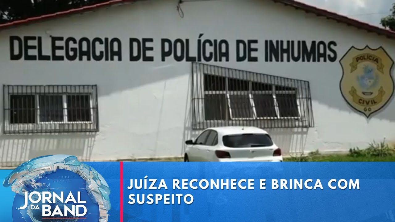 Juíza reconhece e brinca com suspeito | Jornal da Band