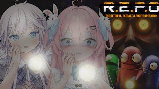 【R.E.P.O.】今話題！完全初見‼の協力型ホラーゲームやってみる！！【 #vtuber  / 桃田もも＆銀灰まお】