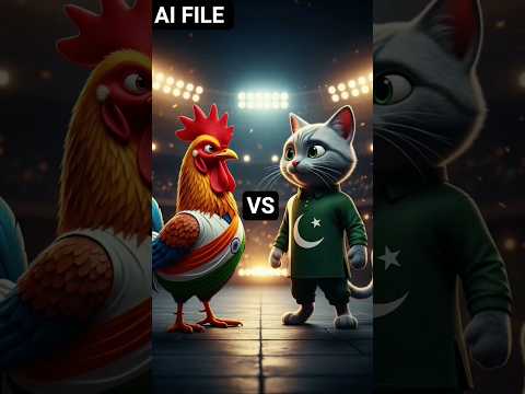 "India का मुर्गा 🐓 vs Pakistan की लड़ाई 🇮🇳🇵🇰 | कौन जीतेगा?#IndiaVsPakistanFight #ViralShorts #ai