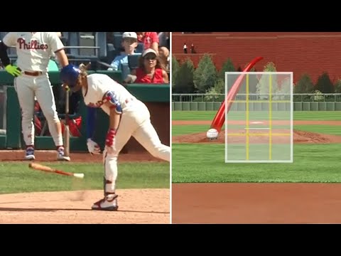 Alec Bohm ejected after spiking bat on crucial strike-3 call | MLB on ESPN video clip