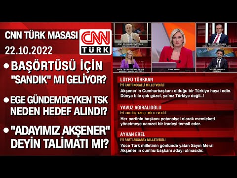 Başörtüsü için sandık mı geliyor? Ege gündemdeyken TSK neden hedef alındı?- CNNTÜRKMasası 22.10.2022