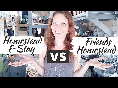 HOMESTEAD & STAY VS FRIENDS HOMESTEAD: Tiny House Living Experiences!!