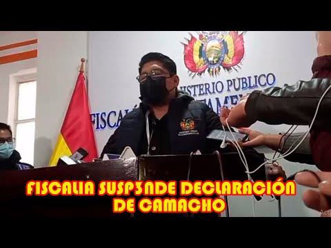 FISCALIA DEPARTAMENTAL DE LA PAZ DECIDE SUSP3NDER TOMA DE DECLARACIÓN DE FERNANDO CAMACHO..