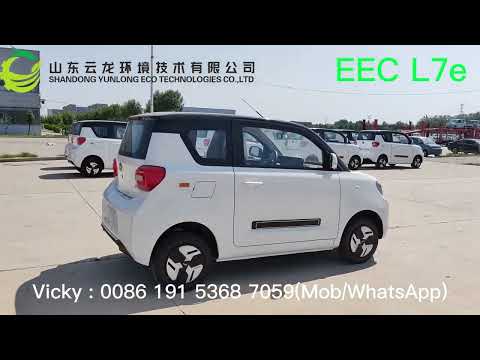 electric vehicle electric car approved by eec coc l7e electric mini car from Yunlong Motors