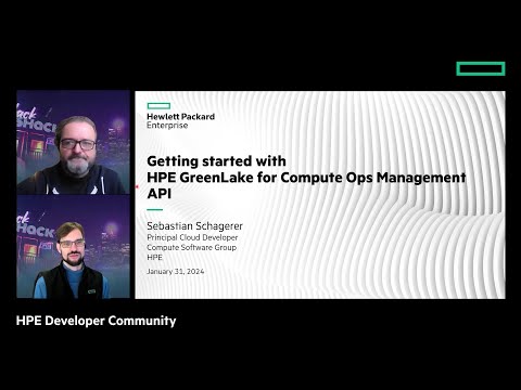 Getting started with HPE GreenLake for Compute Ops Management APIs