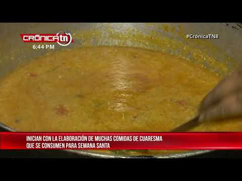 Comiderías de Nicaragua activadas con la gastronomía de cuaresma