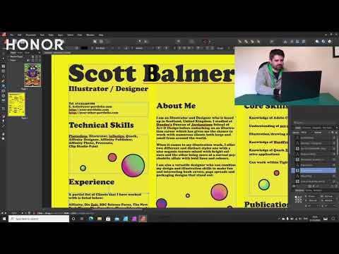 How to stand out from the crowd with the creative CV? | Scott Balmer x HONOR