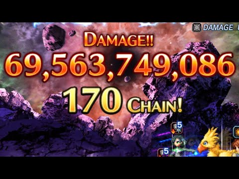 【FFBE】7月度Dark visions 闇に潜む水竜　4T 光パ　623億