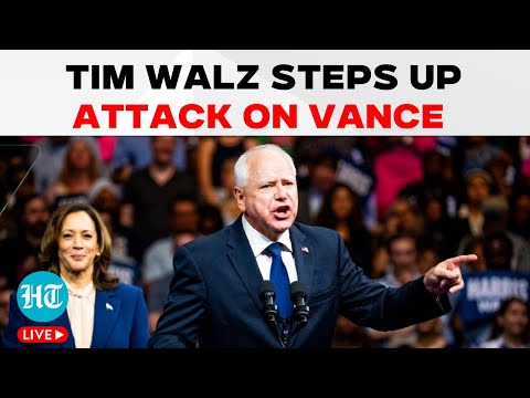 Tim Walz Slams Trump And Vance In Fiery Speech | US Elections News | Trump Vs Kamala | VP Debate