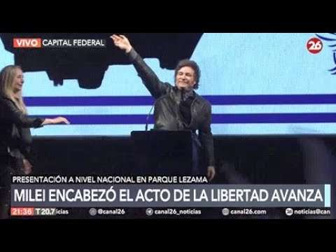 ARGENTINA - EN VIVO | Discurso de JAVIER MILEI en el lanzamiento nacional de LA LIBERTAD AVANZA