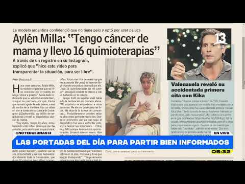 Aylén Milla y su diagnóstico de cáncer de mamas | No te duermas | Canal 13