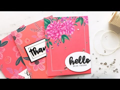 Stamping and Coloring on Colored Cardstock w/Emily Midgett