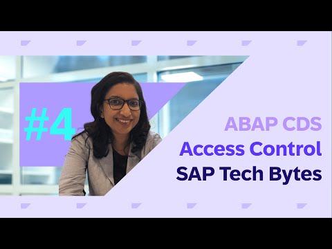 SAP TechBytes — ABAP CDS Access Control