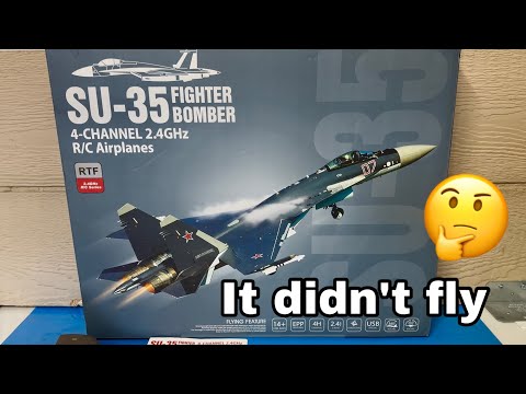 Rc SU-35 fighter bomber Russian jet brush version review