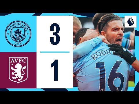 HIGHLIGHTS Man City 3-1 Aston Villa | Premier League | Rodri, Gundogan & Mahrez Goals