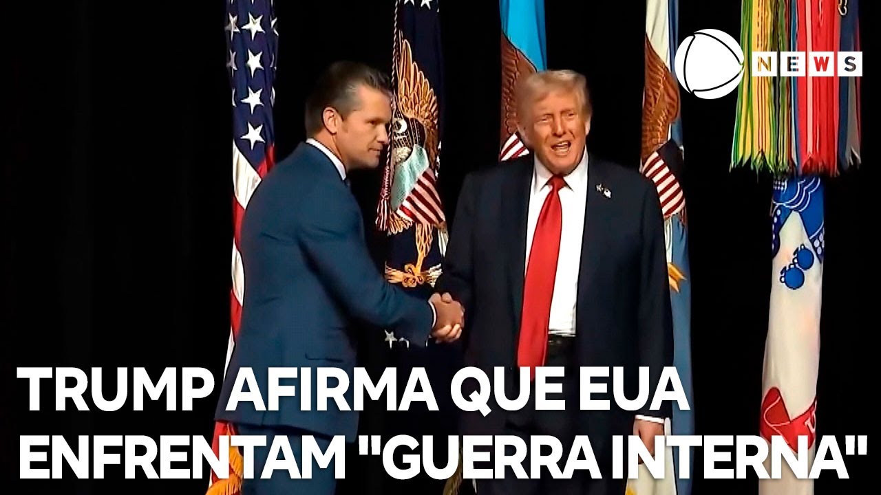 Trump afirma que EUA enfrentam guerra interna