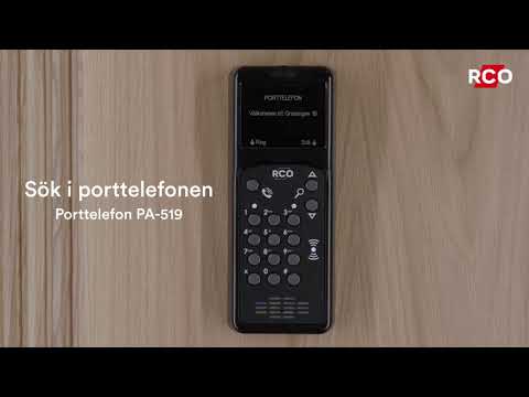 Porttelefon PA-519 - Sök upp