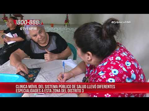Clínicas móviles de Managua atienden el barrio Jorge Casally – Nicaragua
