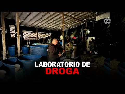Policía y FF. AA. destruyeron un laboratorio de droga en la frontera norte