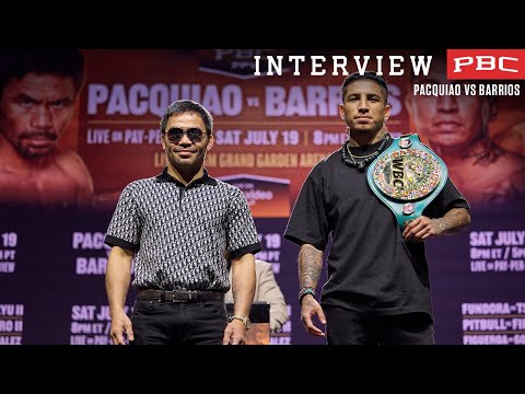 Manny Pacquiao and Mario Barrios discuss their July 19 fight | Pacquiao vs Barrios
