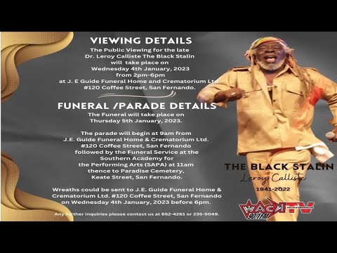 Funeral Of Black Stalin