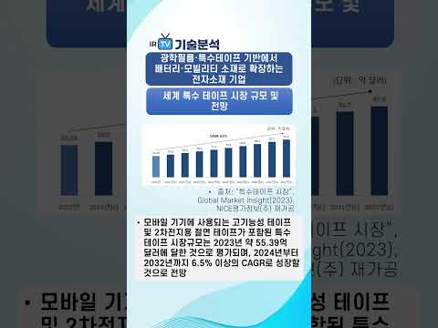 [기술분석] 신화인터텍 - 광학필름 특수테이프 기반에서 배터리 모빌리티 소재로 확장하는 전자소재 기업