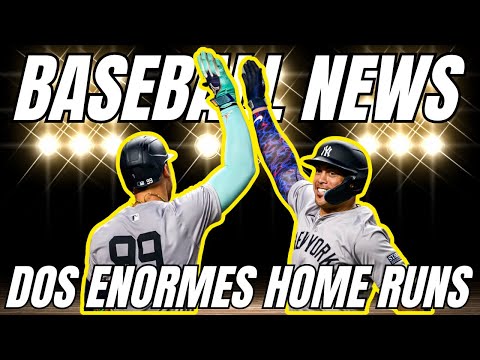 AARON JUDGE Y GIANCARLO STANTON CASI 900 PIES COMBINADOS EN HOME RUNS