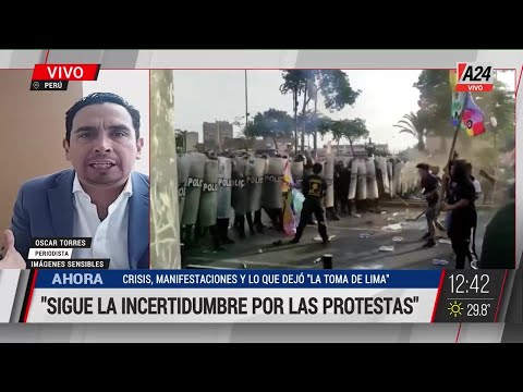 Estallido social en Perú: se intensifica la tensión y la violencia por seguidores de castillo