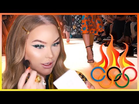 THE OLYMPICS OF MAKEUP: Backstage at VERSACE!