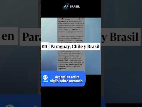 Argentina retira sigilo de documento sobre atentados em associação judaica | SBT Brasil (19/06/24)