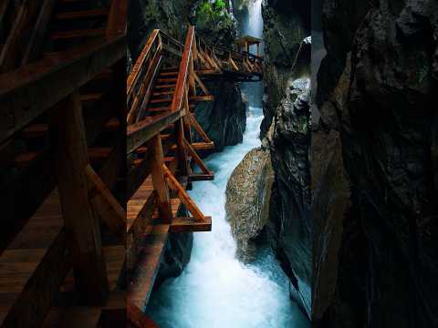 Walking Through Liechtensteinklamm Gorge in 4K | Austria’s Hidden Canyon Wonder