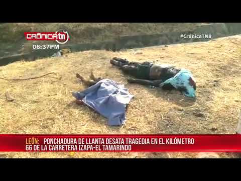 Padre, hijo y tío fallecen por accidente de tránsito en Izapa, León – Nicaragua