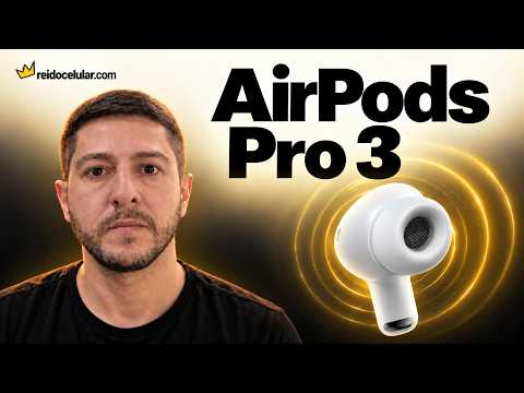 AirPods Pro 3: cancelamento de ruído 2x melhor, IP57 e 24 h de bateria | Rei do Celular