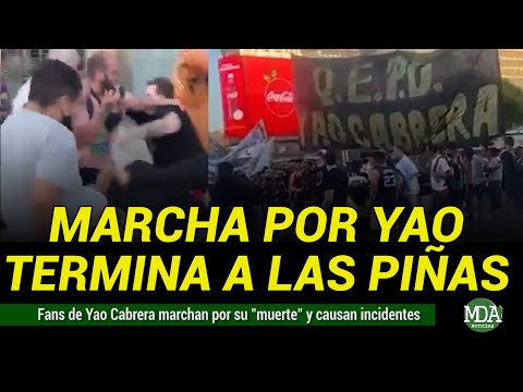 Fans de YAO CABRERA marchan por su MUERTE y provocan INCIDENTES en el OBELISCO