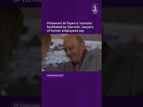 Mohamed Al Fayed a 'monster facilitated by Harrods', lawyers of former employees say