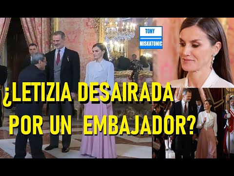 REINA LETIZIA SUFRE INCÓMODO MOMENTO CON EL EMBAJADOR DE IRÁN. ¿DESAIRE O COSTUMBRE?