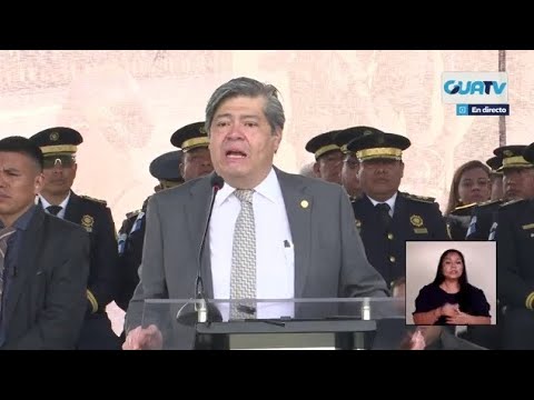 PODEROSO MENSAJE DEL MINISTRO DE GOBERNACION A LOS AGENTES PNC DE GUATEMALA