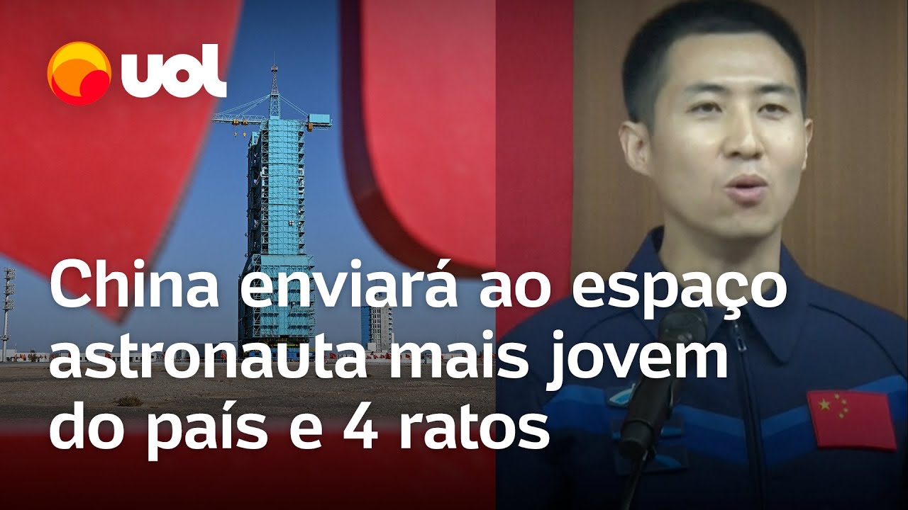 China enviará ao espaço astronauta mais jovem do país e 4 ratos  TV Online China enviará ao espaço astronauta mais jovem do país e 4 ratos