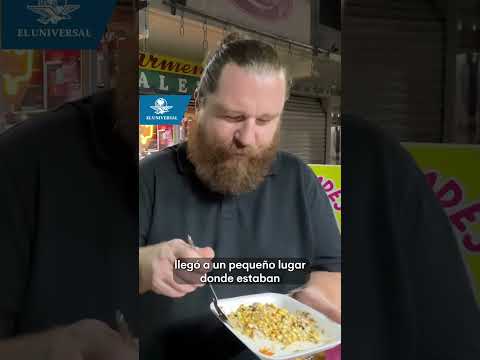 Alemán se hace viral por probar los esquites más picosos del mundo  #shorts