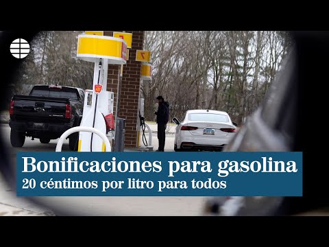 Sánchez anuncia una bonificación de 20 céntimos en gasolina a todos los usuarios