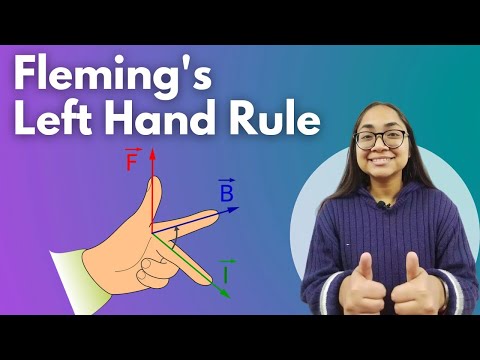 Fleming's Left Hand Rule Class 10 | CBSE Physics Class 10 | Current carrying wire in magnetic field