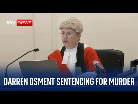 Watch live: Darren Osment sentencing for the murder of his former partner Claire Holland