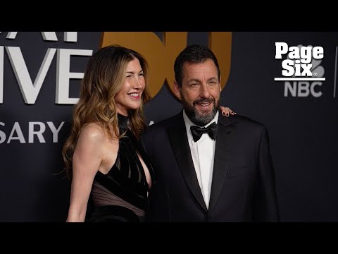 Adam Sandler has rare tuxedo moment on 'SNL 50' red carpet