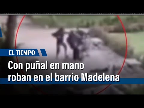 Con puñal en mano, así asaltan a los ciclistas en las calles de Madelena  | El Tiempo