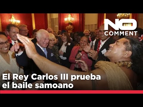 NO COMMENT: El Rey Carlos III prueba el baile samoano