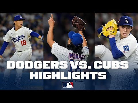 Dodgers vs. Cubs EPIC games from their 2025 season series!